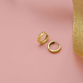 Urbanti Stainless Steel Cosmic Hoop Earrings