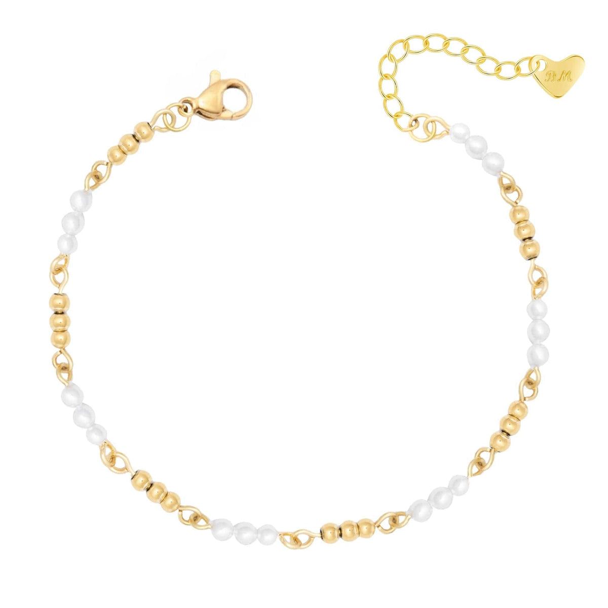 Urbanti Stainless Steel Cosmo Pearl Bracelet