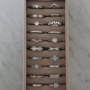 Urbanti Stainless Steel Crystal Ring