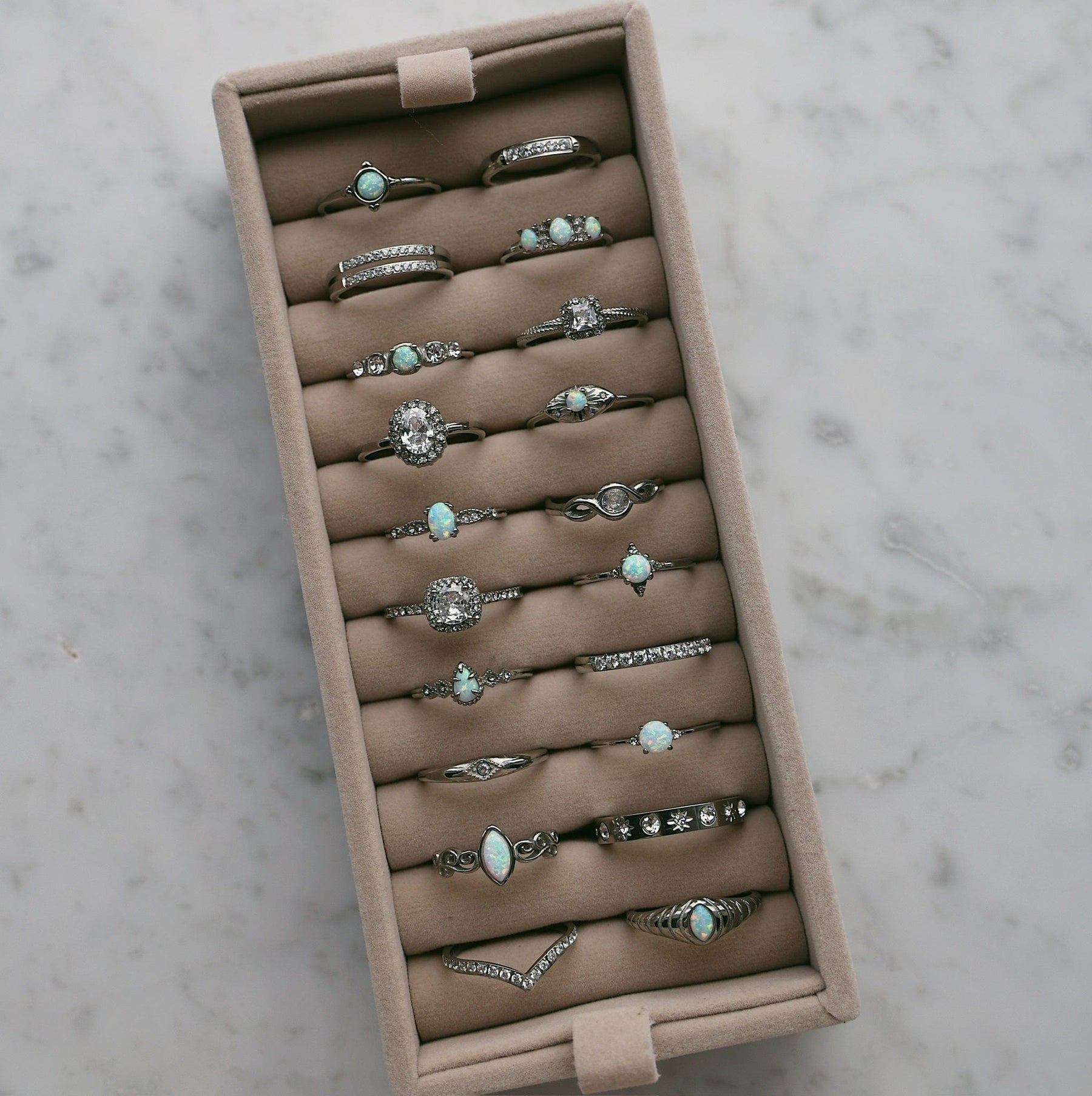 Urbanti Stainless Steel Crystal Ring