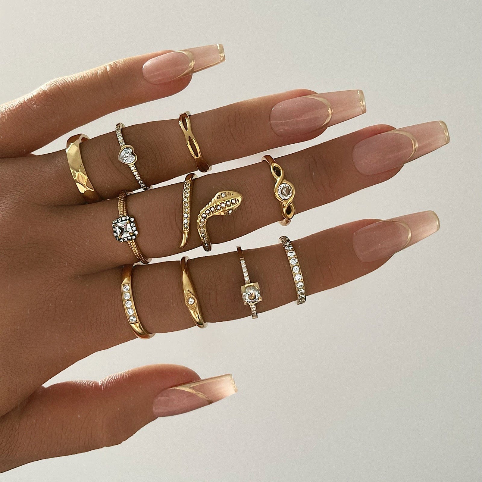 Urbanti Stainless Steel Crystal Ring