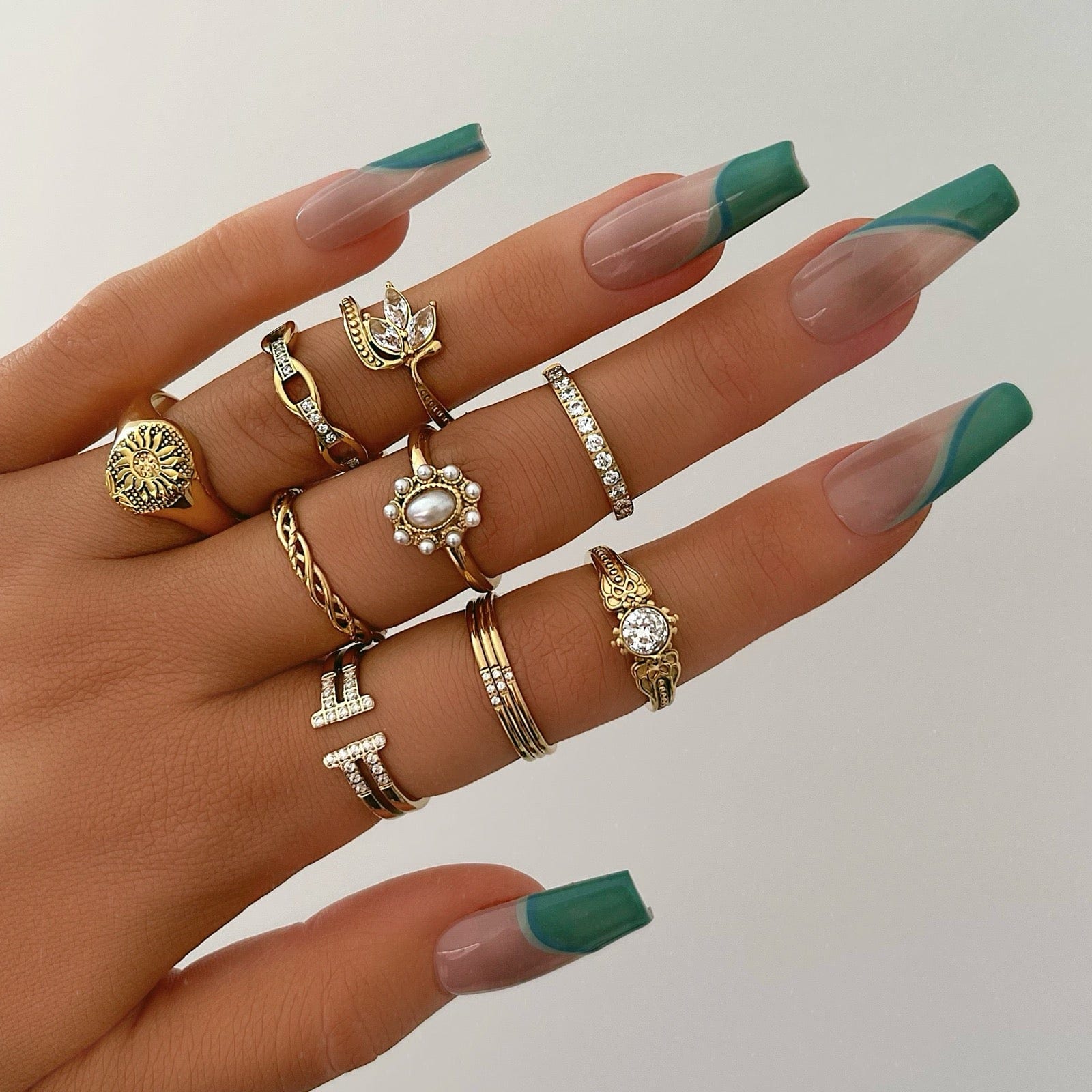 Urbanti Stainless Steel Crystal Ring