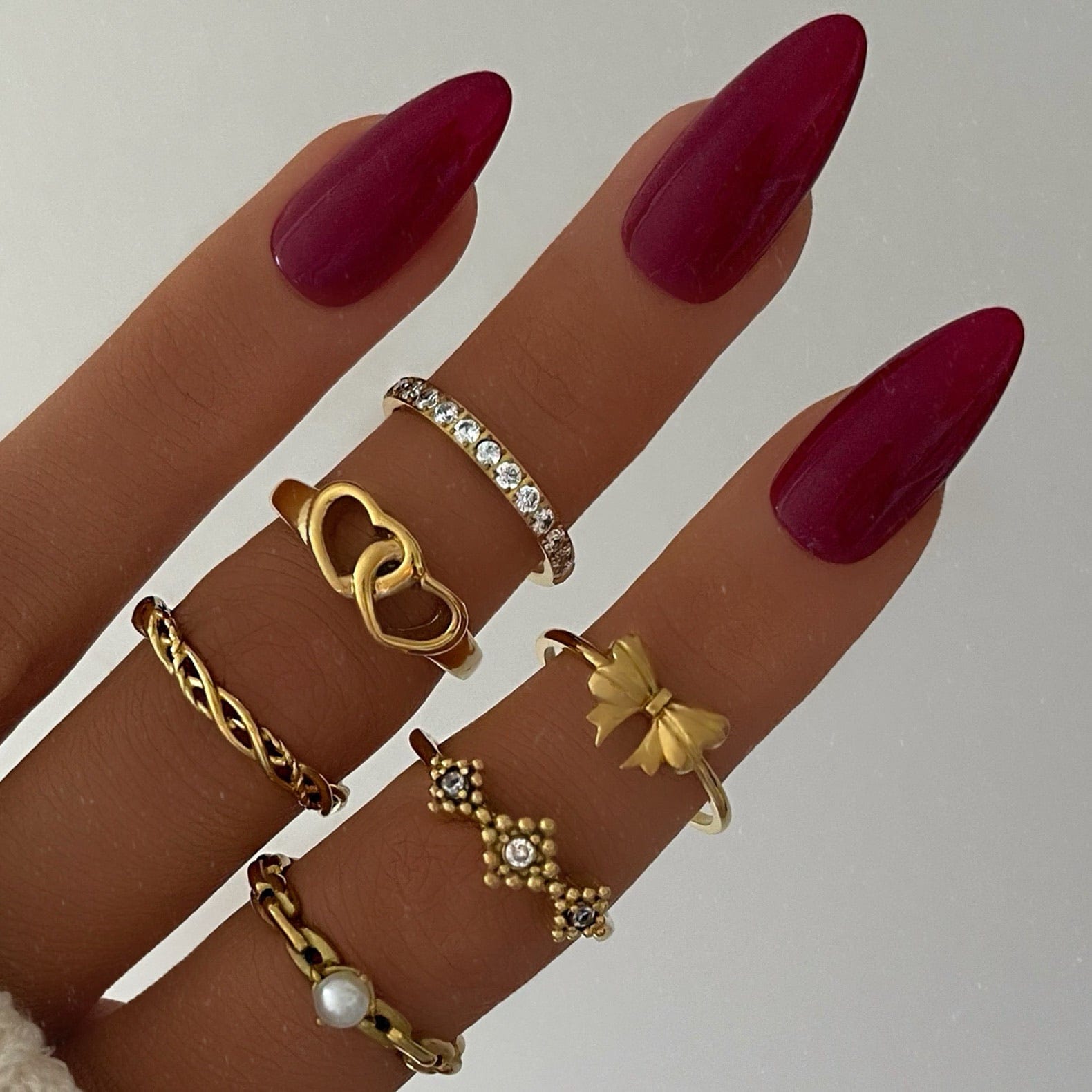 Urbanti Stainless Steel Crystal Ring