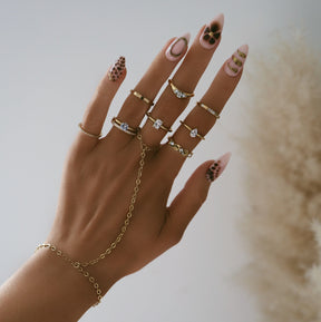 Urbanti Stainless Steel Cult Hand Chain Bracelet