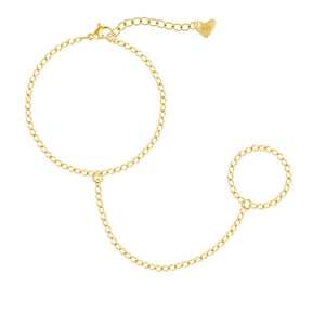 Urbanti Stainless Steel Cult Hand Chain Bracelet