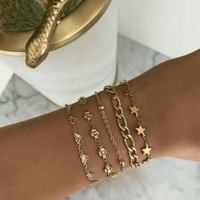 Urbanti Stainless Steel Dainty Ball Bracelet