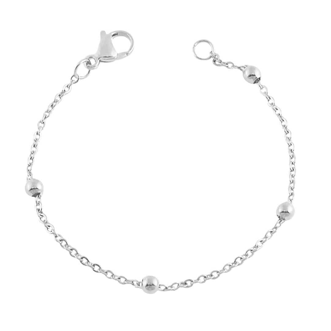 Urbanti Stainless Steel Dainty Ball Bracelet Silver / Small