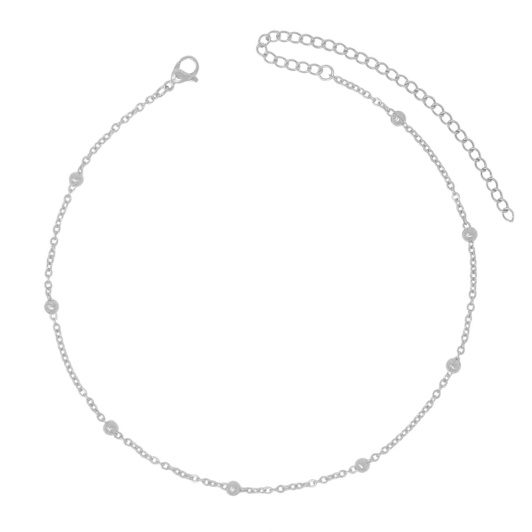Urbanti Stainless Steel Ball Dainty Choker / Necklace Silver / Choker