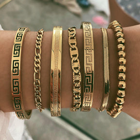 Urbanti Stainless Steel Dainty Figaro Bracelet