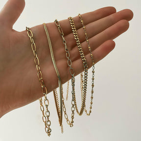 Urbanti Stainless Steel Dainty Herringbone Choker / Necklace