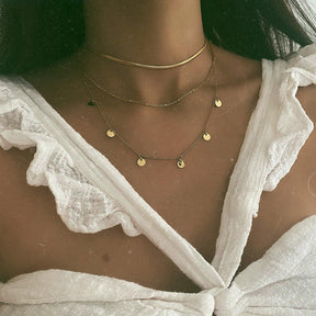 Urbanti Stainless Steel Dainty Herringbone Choker / Necklace