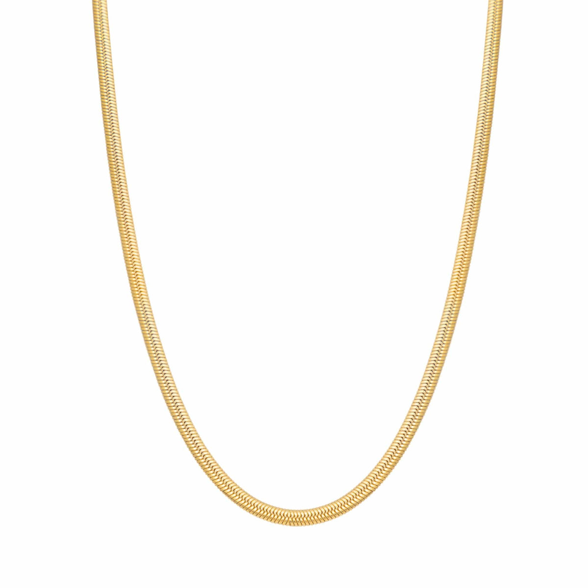Urbanti Stainless Steel Dainty Herringbone Choker / Necklace Gold / Necklace