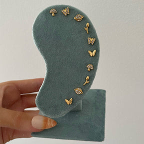 Urbanti Stainless Steel Dainty Rose Stud Earrings