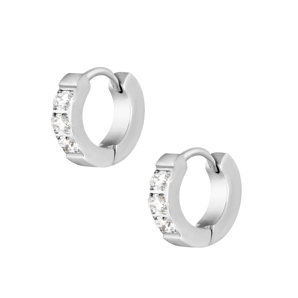 Urbanti Stainless Steel Enthralled Hoop Earrings