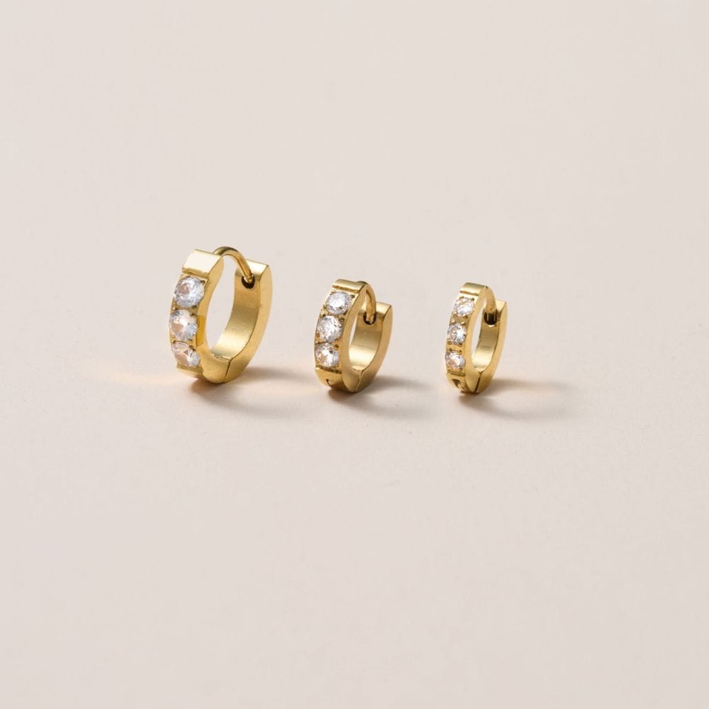 Urbanti Stainless Steel Daphne Hoop Earrings