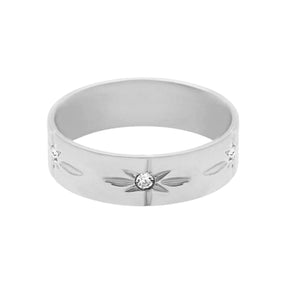 Urbanti Stainless Steel Daphne Ring Silver / US 4 / UK H / EUR 46 / (xxsmall)