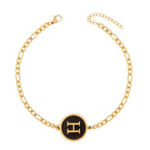Urbanti Stainless Steel Desire Initial Bracelet Gold / A