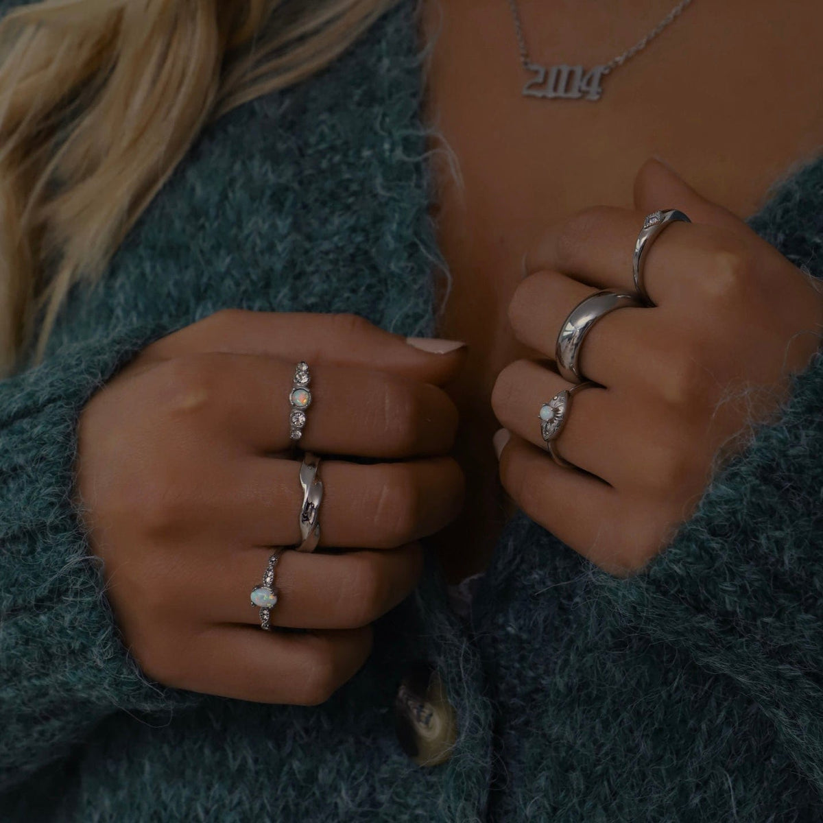 Urbanti Stainless Steel Destiny Opal Ring