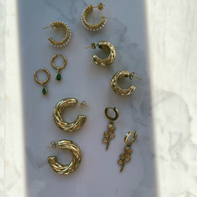 Urbanti Stainless Steel Dew Hoop Earrings