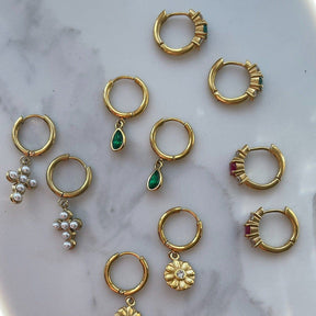 Urbanti Stainless Steel Dew Hoop Earrings