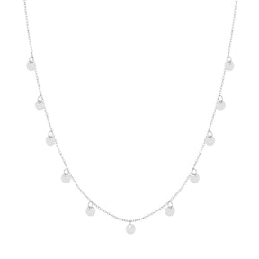 Urbanti Stainless Steel Disc Necklace Silver
