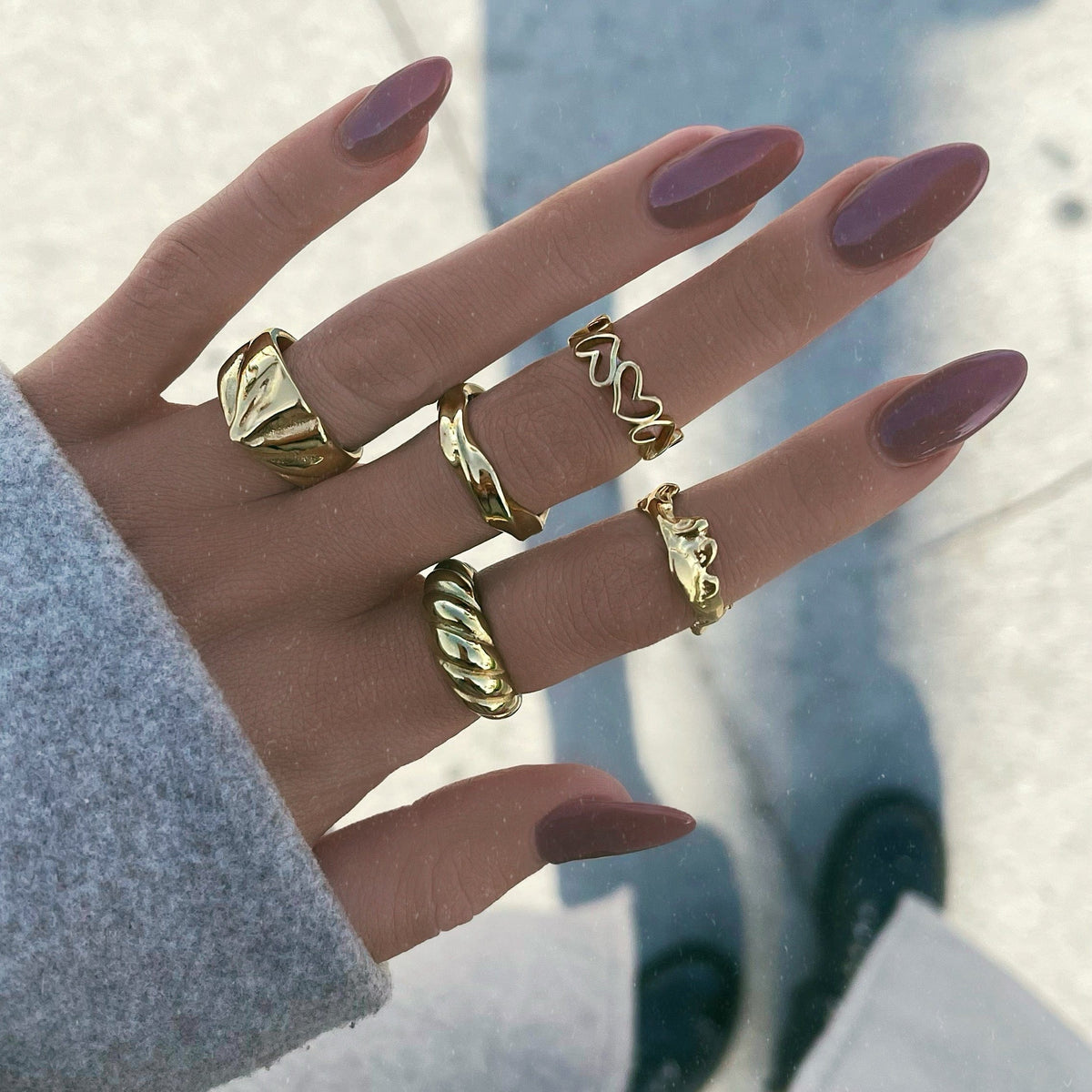 Urbanti Stainless Steel Dome Ring