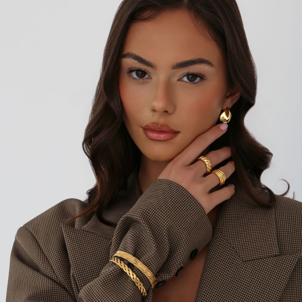 Urbanti Stainless Steel Dome Ring