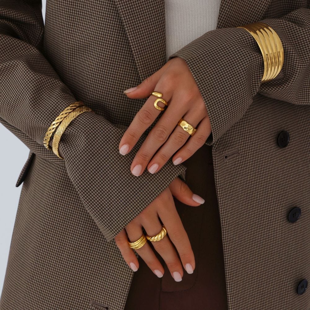 Urbanti Stainless Steel Dome Ring