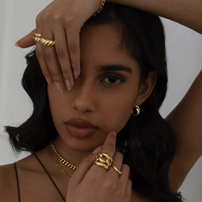 Urbanti Stainless Steel Dome Ring