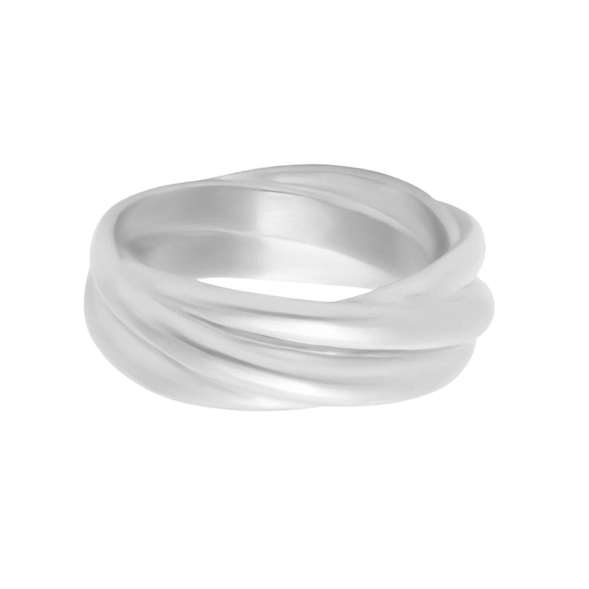 Urbanti Stainless Steel Donatella Ring Silver / US 5 / UK J / EUR 49 (x small)
