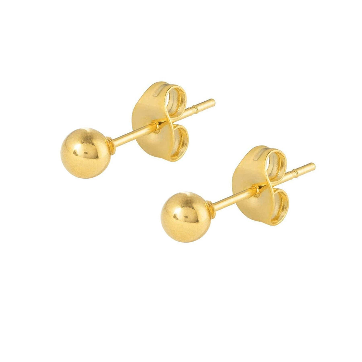 Urbanti Stainless Steel Dot Stud Earrings Gold
