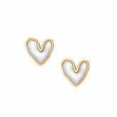 Urbanti Stainless Steel Je T'aime Stud Earrings