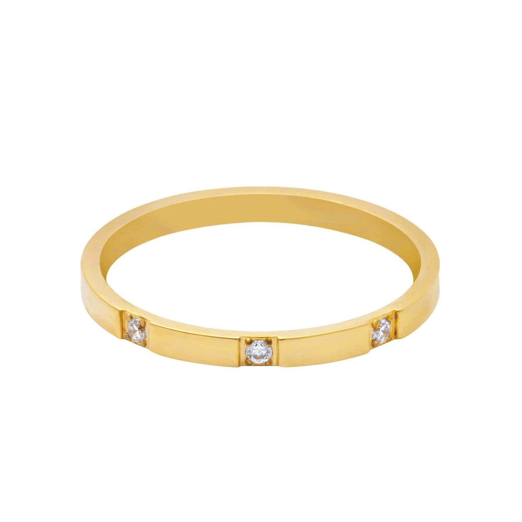 Urbanti Stainless Steel Dream Ring Gold / US 3 / UK F / EUR 44 / (midi)