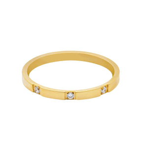 Urbanti Stainless Steel Dream Ring Gold / US 3 / UK F / EUR 44 / (midi)