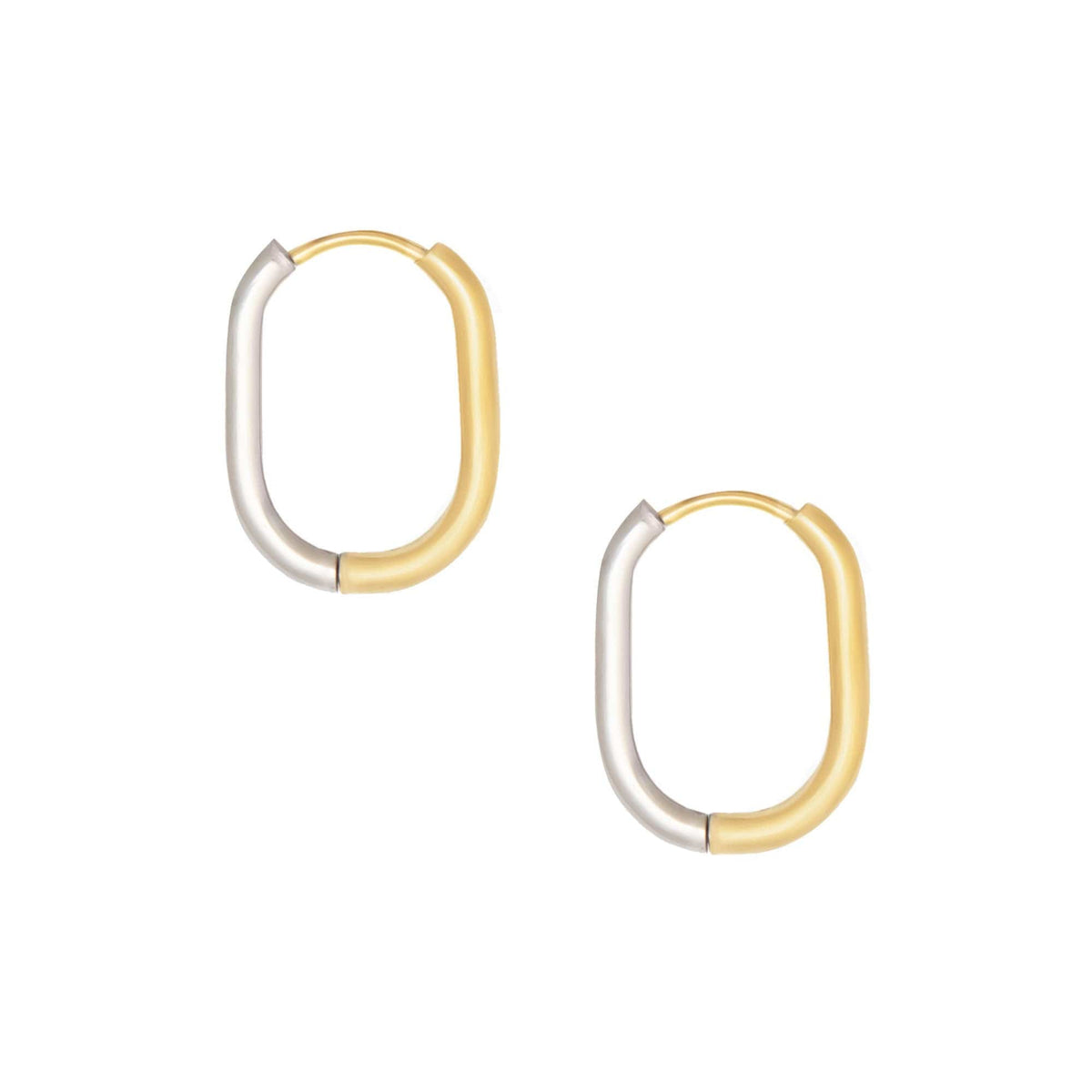 Urbanti Stainless Steel Echo Hoop Earrings