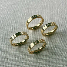 Urbanti Stainless Steel Eclipse Moon Ring