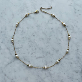 Urbanti Stainless Steel Eden Pearl Necklace