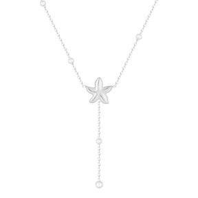 Urbanti Stainless Steel Edith Starfish Lariat Necklace