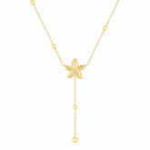 Urbanti Stainless Steel Edith Starfish Lariat Necklace