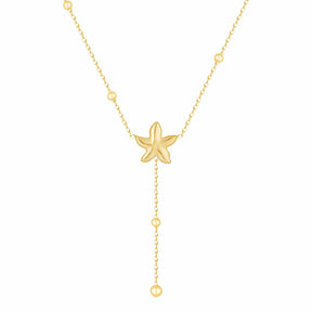 Urbanti Stainless Steel Edith Starfish Lariat Necklace