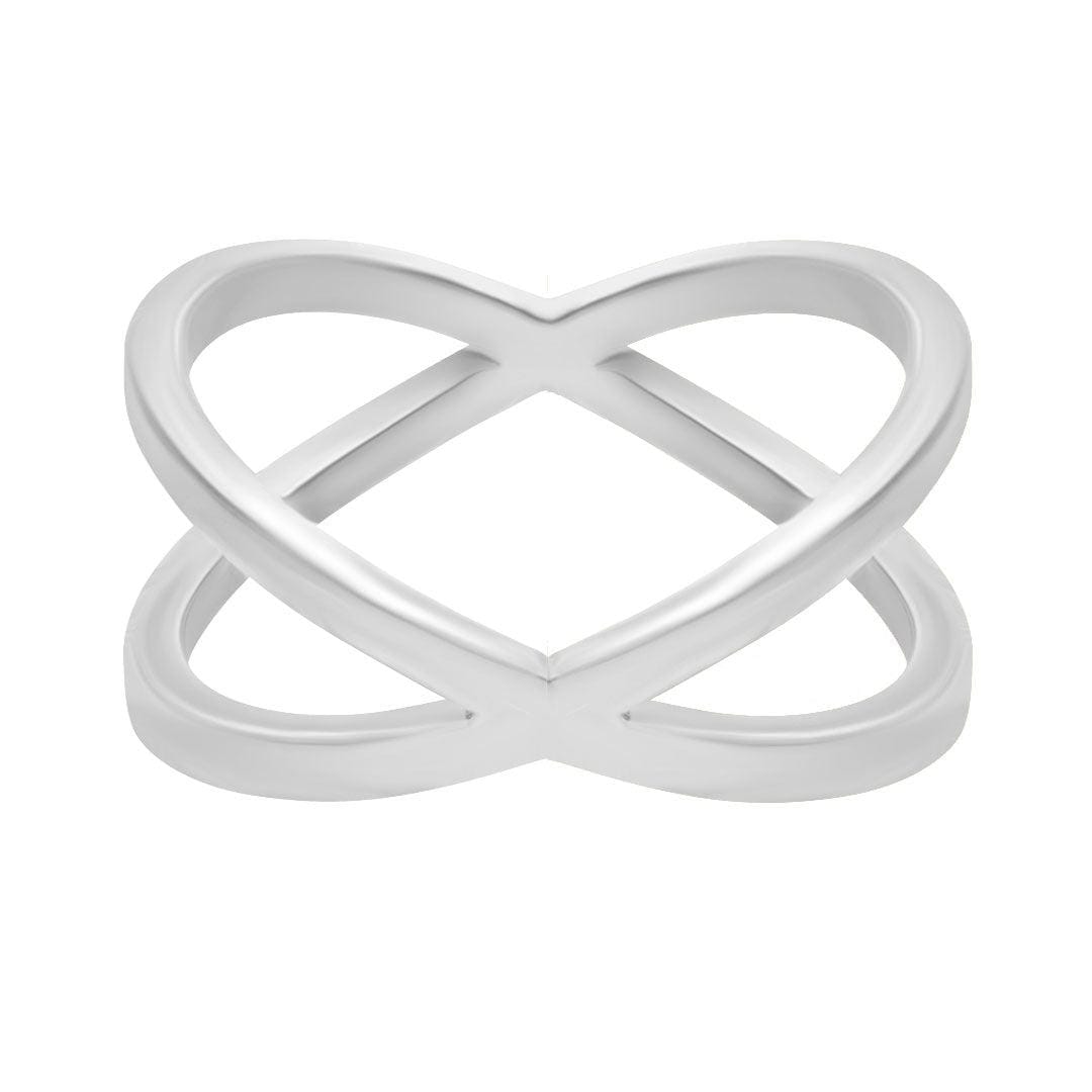 Urbanti Stainless Steel Ego Ring Silver / US 5 / UK J / EUR 49 (x small)