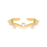Urbanti Stainless Steel Eliza Pearl Ring