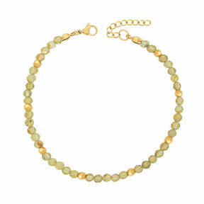 Urbanti Stainless Steel Elsie Peridot Bracelet Gold