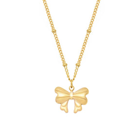 Urbanti Stainless Steel Emma Bow Necklace