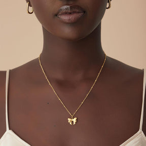 Urbanti Stainless Steel Emma Bow Necklace