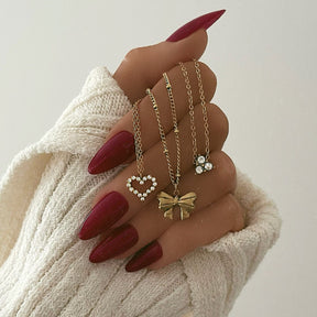 Urbanti Stainless Steel Emma Bow Necklace