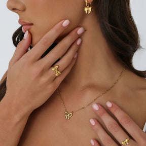 Urbanti Stainless Steel Emma Bow Ring