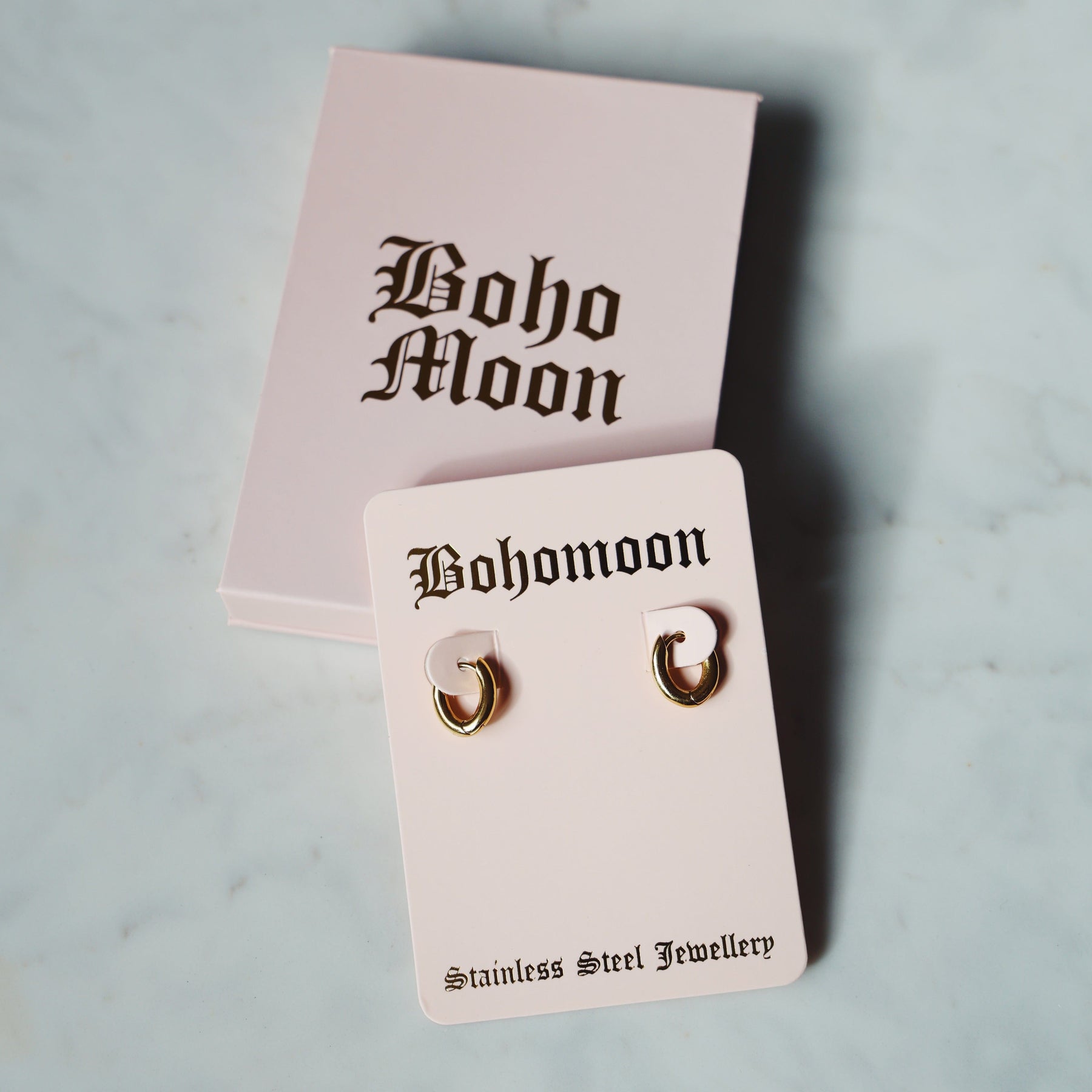 Urbanti Stainless Steel Empire Hoop Earrings