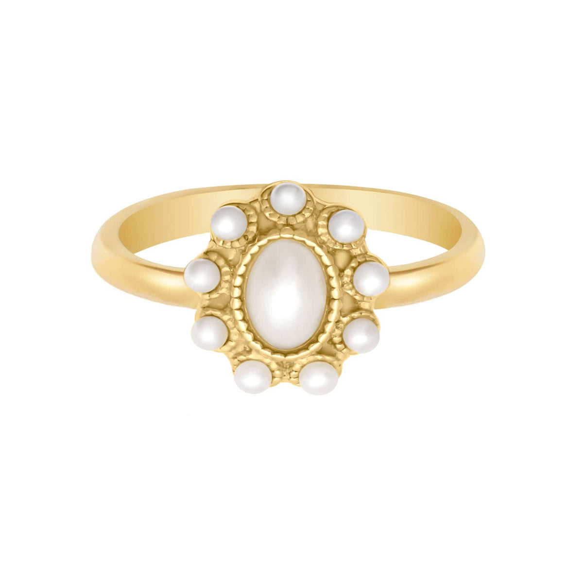 Urbanti Stainless Steel Enchanted Pearl Ring