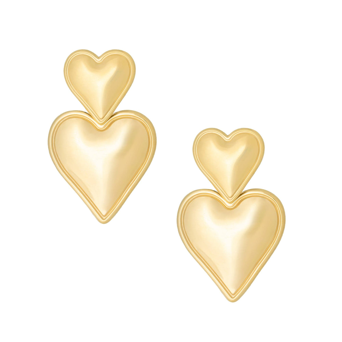 Urbanti Stainless Steel Fairytale Stud Earrings Gold